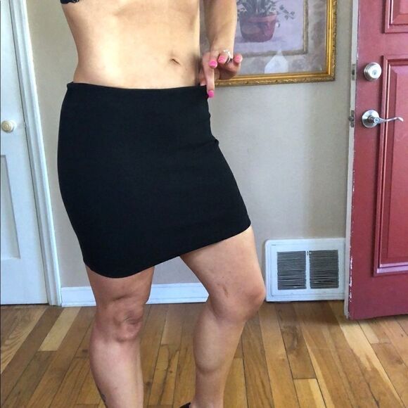 NWT Zara Trafaluc mini skirt black - Picture 1 of 6